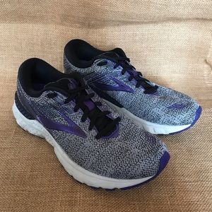 Brooks Adrenaline GTS 19 Gray Purple Men’s Running Sneaker Size 10.5